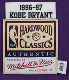 Lakers Kobe Bryant Signed Purple M&N 1996-1997 HWC Authentic Jersey PSA #B13205