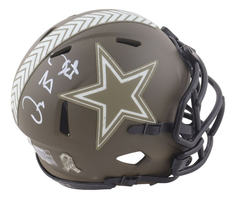 Dez Bryant Signed Dallas Cowboys Salute To Service Mini Speed Helmet 2 BAS
