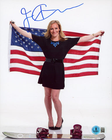 Jamie Anderson Winter Olympics Authentic Signed 8x10 Vertical Photo BAS 7