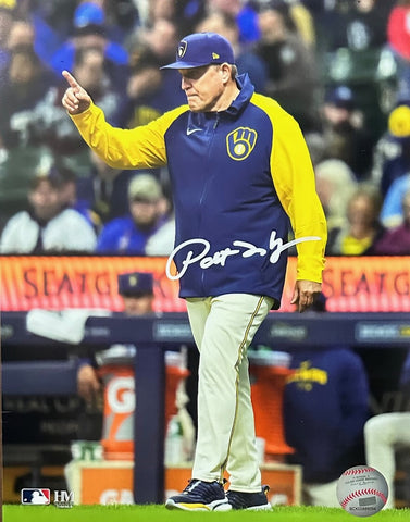 Milw. Brewers Manager PAT MURPHY Signed 8x10 Photo #1 AUTO