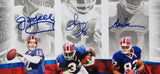 Jim Kelly/Thurman Thomas/Andre Reed Bills Signed 16x20 Photo Framed JSA 164766