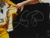 Larry Bird Signed Framed 16x20 Boston Celtics Magic Johnson Photo JSA