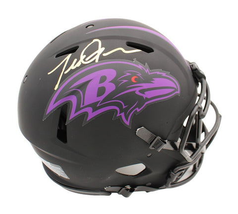 Terrell Suggs Signed Baltimore Ravens Speed Authentic Eclipse NFL Helmet