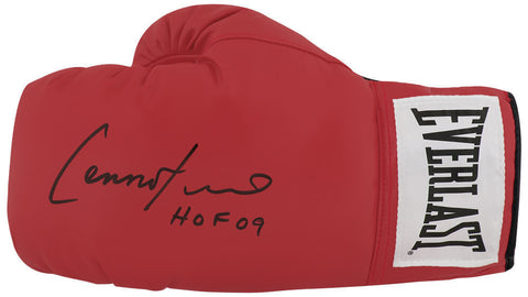 Lennox Lewis Signed Everlast Red Boxing Glove w/HOF 2014 - (SCHWARTZ SPORTS COA)