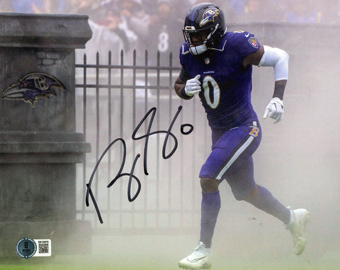 ROQUAN SMITH SIGNED AUTOGRAPHED BALTIMORE RAVENS 8x10 PHOTO BECKETT