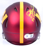 Joe Theismann Signed Commanders Speed Mini Helmet w/83 MVP-Beckett W Hologram