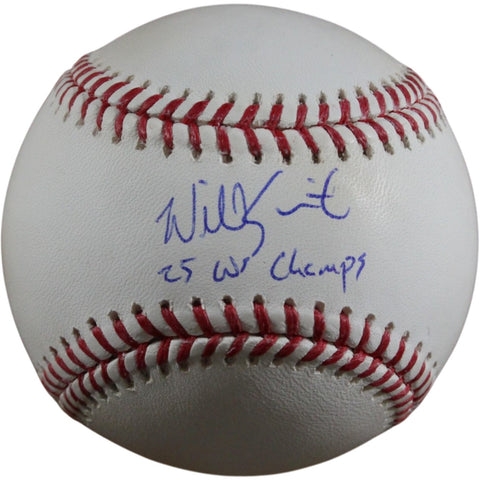 Will Smith Autographed Los Angeles Dodgers OML Baseball 25 WS Champs MLB 56565