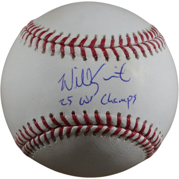 Will Smith Autographed Los Angeles Dodgers OML Baseball 25 WS Champs MLB 56565