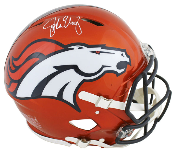 Broncos John Elway Authentic Signed Flash Full Size Speed Proline Helmet BAS Wit