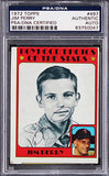 Twins Jim Perry Authentic Signed 1972 Topps #497 Card PSA/DNA Slabbed
