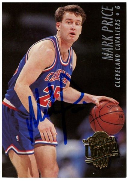 Mark Price Autographed/Signed 94-95 Fleer Ultra #37 Trading Card Beckett 52525