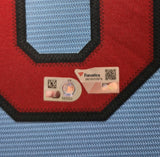 SUEDE FRAMED ST LOUIS CARDINALS NOLAN ARENADO AUTOGRAPHED JERSEY FANATICS HOLO