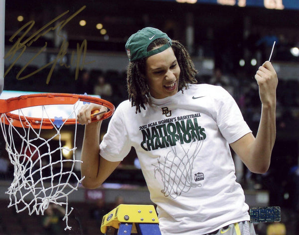 BRITTNEY GRINER SIGNED AUTOGRAPHED BAYLOR BEARS 8x10 PHOTO COA