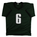 DeVonta Smith Authentic Signed Green Pro Style Jersey BAS Witnessed 2