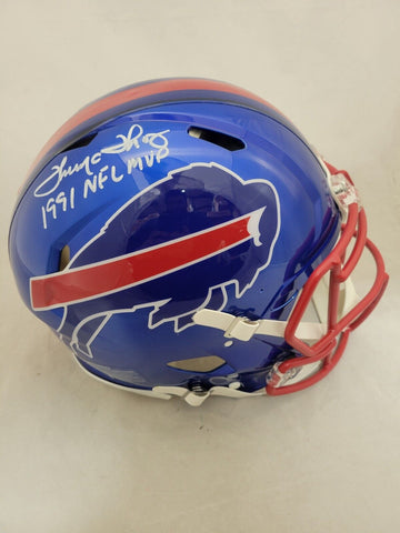 THURMAN THOMAS "MVP" SIGNED BUFFALO BILLS FLASH SPEED AUTHENTIC HELMET BECKETT