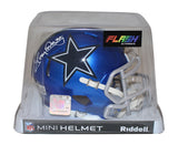Tony Dorsett Autographed Dallas Cowboys Flash Mini Helmet Beckett 36231