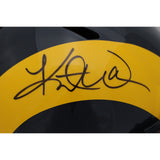 Kurt Warner Autographed/Signed Los Angeles Rams TB F/S Helmet Beckett 39142