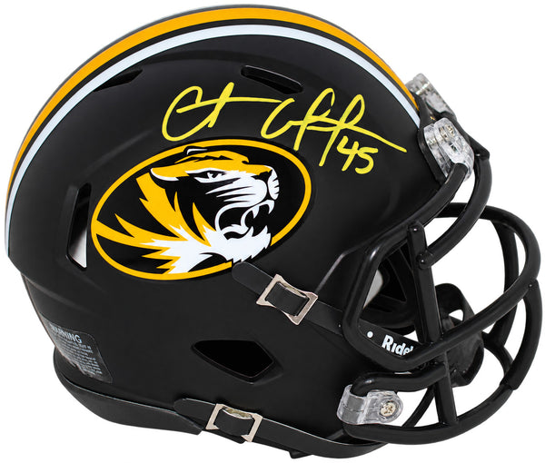 CHASE COFFMAN AUTOGRAPHED MISSOURI TIGERS SPEED MINI HELMET JSA