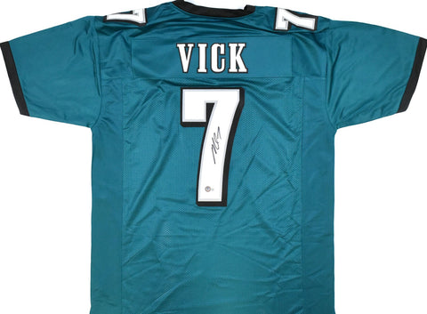 Michael Vick Autographed Midnight Green Pro Style Jersey - Beckett W Hologram