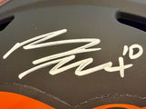 Bo Nix Autographed Denver Broncos Eclipse NFL Pro Helmet BAS COA