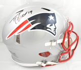 Ty Law Signed New England Patriots F/S Speed Authentic Helmet HOF Beckett W Holo