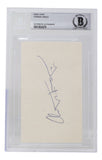 Forrest Gregg Signed Slabbed Green Bay Packers Index Card BAS