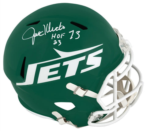 Joe Klecko Signed Jets Green T/B Riddell F/S Speed Rep Helmet w/HOF'23 -(SS COA)