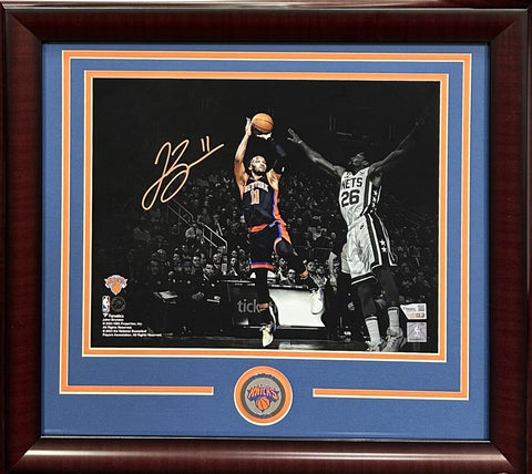Jalen Brunson Signed 11x14 Framed Spotlight Photo NY Knicks Autograph Fanatics