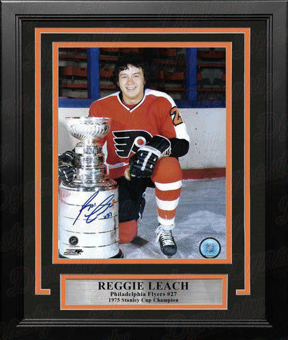 Reggie Leach Flyers Stanley Cup Autographed Signed 8x10 Framed Photo JSA PSA