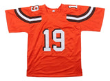 Bernie Kosar Cleveland Signed Orange Football Jersey JSA QR Hologram