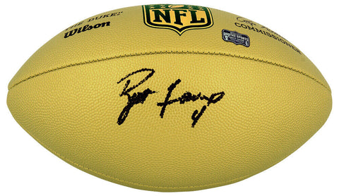 Brett Favre Signed Wilson Duke Gold Metallic NFL F/S Rep Football - (Favre Holo)