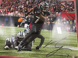 AS-IS Bijan Robinson Signed Framed 16x20 Atlanta Falcons Photo BAS