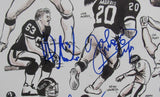 1986 NY Giants Signed by 11 Litho 19x25 Parcells Taylor Carson+++ PSA/DNA 209353