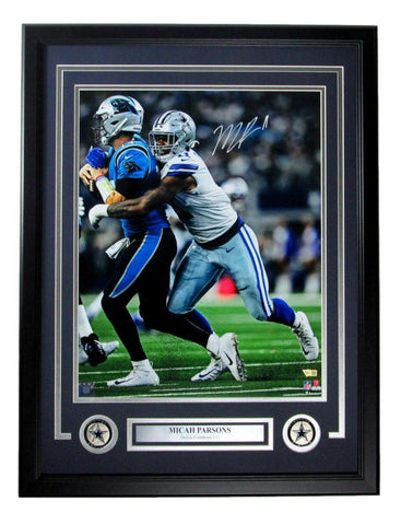 Micah Parsons Dallas Cowboys Signed/Auto 16x20 Photo Framed Fanatics 166343
