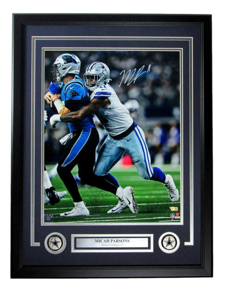 Micah Parsons Dallas Cowboys Signed/Auto 16x20 Photo Framed Fanatics 166343