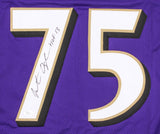 Jonathan Ogden Signed Baltimore Ravens Jersey Inscribed "HOF 13" (JSA COA)
