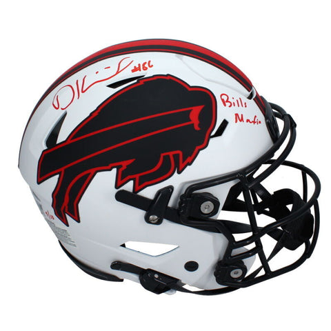 Dalton Kincaid Autographed "Bills Mafia" Lunar Speed Flex Helmet Fanatics LE 10