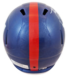 Giants Tiki Barber "3x Insc" Signed Full Size Speed Rep Helmet BAS Witnessed