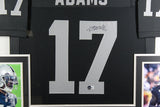Davante Adams Autographed Pro Style Framed Black XL Jersey Beckett 36992