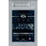 Ray Lewis Autographed/Signed 2002 Prestige #13 Trading Card Slab Beckett 53481