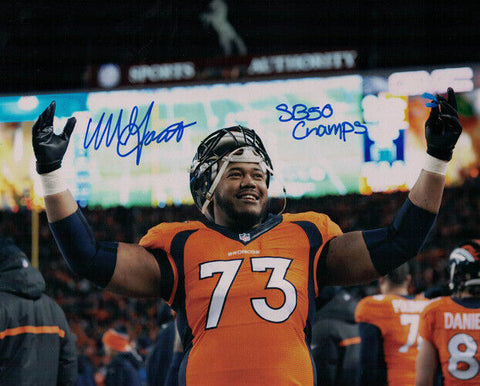 Max Garcia Autographed/Signed Denver Broncos 8x10 Photo 15238