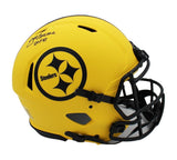 Joe Greene Signed Pittsburgh Steelers Speed Auth Rave NFL Helmet w/ "HOF 87"