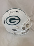 JORDAN LOVE SIGNED GREEN BAY PACKERS F/S ALTERNATE SPEED REPLICA HELMET BECKETT