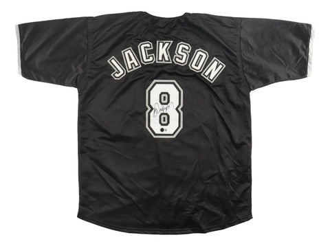 Bo Jackson Chicago Signed Black Baseball Jersey BAS