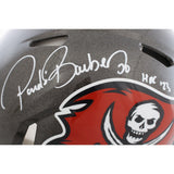Ronde Barber Signed Tampa Bay Buccaneers Authentic TB Helmet 2 Insc BAS 49204