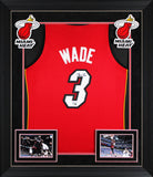 Heat Dwyane Wade Signed 2005-06 Red M&N Authentic Framed Jersey Fanatics COA