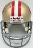 Steve Young Autographed 49ers Gold Full Size Replica Helmet Beckett QR #BR49988