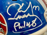 Karl Mecklenburg Autographed Denver Broncos "D" Logo Mini Helmet -- BAS COA