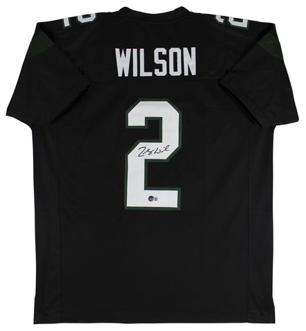Zach Wilson Authentic Signed Black Pro Style Jersey Autographed BAS Witnessed