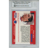 Dennis Smith Autographed Denver Broncos 1990 Pro Set Card Slab Beckett 56140